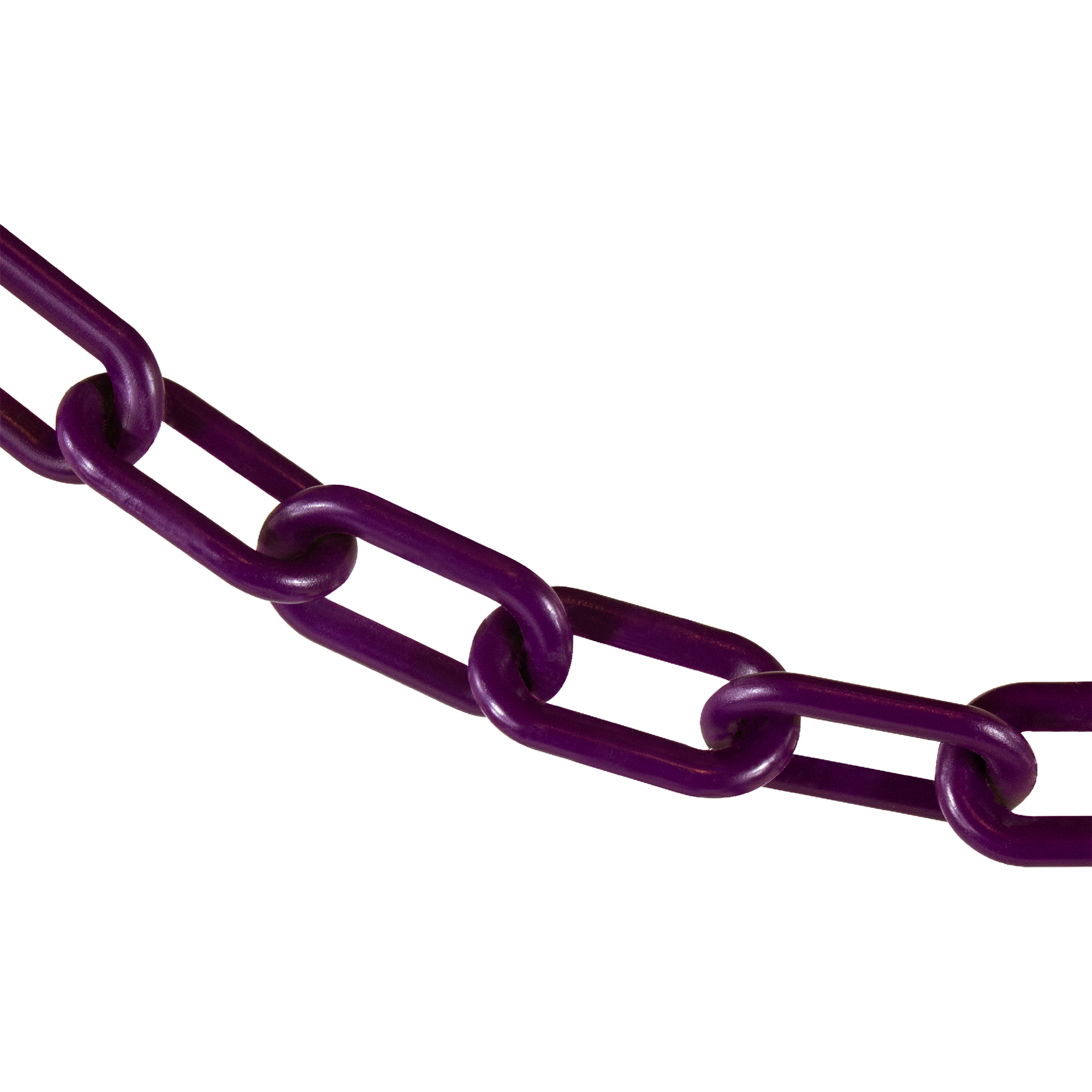 Mr. Chain Plastic Safety Chain — 2in. x 25ft., Purple, High-Density Polyethylene, UV Resistant, Model# 50023-25